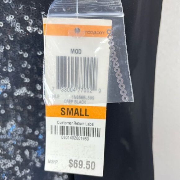 NWT INC International Concepts Sequined Dress Tank Blouse Top Size S - Picture 5 of 7